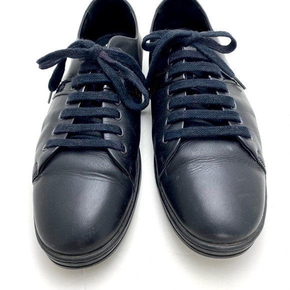 SWEAR London Leather Flat Sneaker In Black Size 41 - Picture 3 of 11